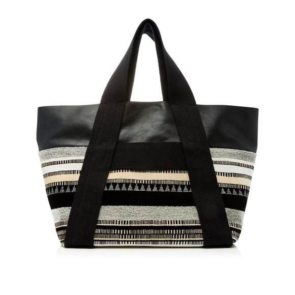 NWT Proenza Schuler Leather/Suede/Jacquard Tote - Picture 1 of 6